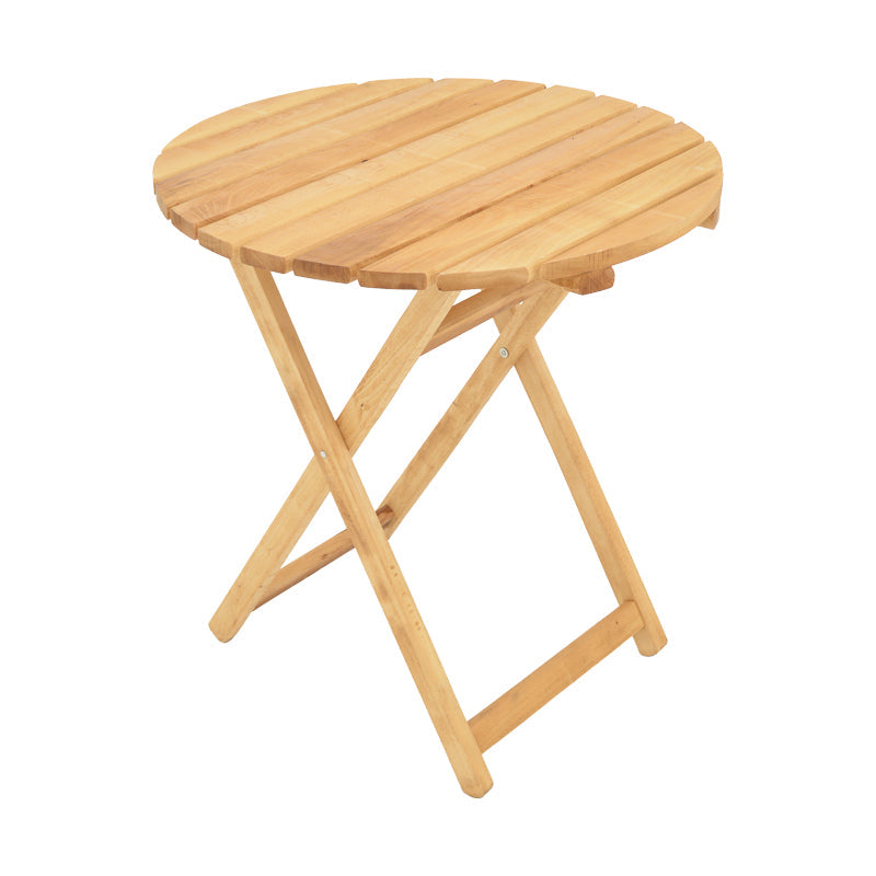 Masa de gradina Letna din lemn de fag solid, Natural, 70x70x75 cm