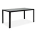 Masa de Gradina Nares, Negru - Gri Inchis, 140x80x72 cm