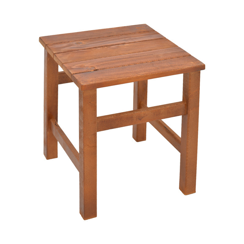 Masa de gradina Summrine de plaja din lemn de fag solid, nuc, 40x40x45 cm