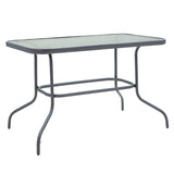Masa de gradina Valor, Maro - Gri inchis, 110x60x70 cm - Masa de gradina Valor, Maro - Gri inchis, 110x60x70 cm - 130-000035