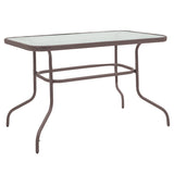Masa de gradina Valor, Maro - Gri inchis, 110x60x70 cm - Masa de gradina Valor, Maro - Gri inchis, 110x60x70 cm