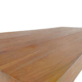 Masa de gradina Wooly Boho, Natural, 220x90x75 cm