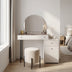 Masa de machiaj TMU-713-VV-1 home collection Dior, 3 sertare cu oglinda, Crem, 108x130x47 cm - TMU-713-VV-1 | SKU: TMU-713-VV-1