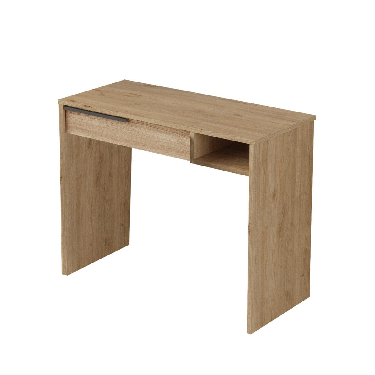 Masa de machiaj On18 Locelso, nuc - alb, 100x44.5x75 cm