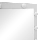 Masa de machiaj Vanity, MDF, Alb - Natural, 80x40x140 cm - Alb