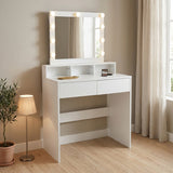 Masa de machiaj Virna, MDF, 80x40x145 cm - Masa de machiaj Virna, MDF, 80x40x145 cm