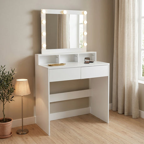 Masa de machiaj Virna, MDF, 80x40x145 cm