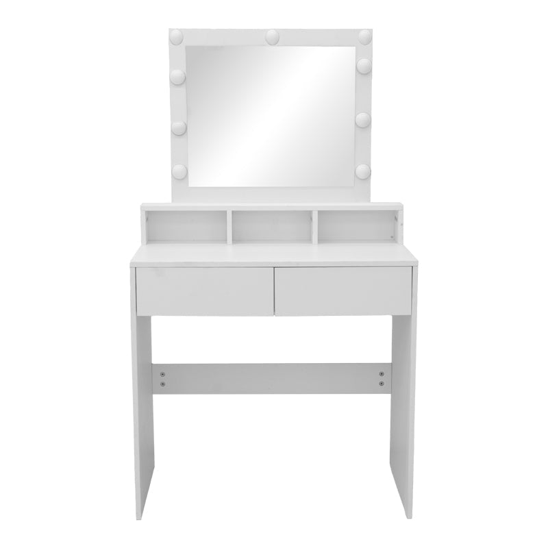 Masa de machiaj Virna, MDF, 80x40x145 cm - Masa de machiaj Virna, MDF, Alb, 80x40x145 cm, imagine produs 4