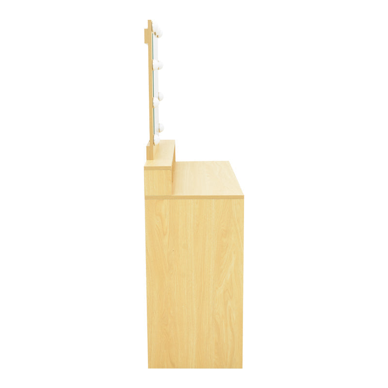 Masa de machiaj Virna, MDF, 80x40x145 cm - Natural