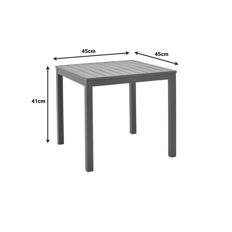 Masa de plaja din aluminiu Kliton, Aluminiu, Diverse culori, 45x45x41 cm - Alb