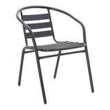 Masă de sufragerie cu funcție de Valor-Tade, Set 5 piese, Metal negru-Glas, 110x60x70 cm
