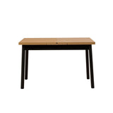 Masa de sufragerie extensibila Oliver Open - Karina 2, Negru, 120x75x77 cm