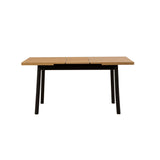 Masa de sufragerie extensibila Oliver Open - Karina 2, Negru, 120x75x77 cm