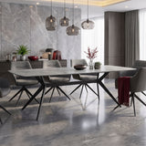 Masă de sufragerie Ezali, Diverse culori, 180x90x75 cm - Gri | SKU: 390-000039 | Masă de sufragerie Ezali, 180x90x75 cm, varianta Gri, produs pentru amenajarea locuinței, disponibil online în România la CasaMob