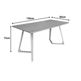 Masă de sufragerie Pendra, Diverse culori, 150x80x75 cm - Stejar | SKU: 072-000188 | Masă de sufragerie Pendra, 150x80x75 cm, varianta Stejar, produs pentru amenajarea locuinței, disponibil online în România la CasaMob