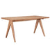 Masa de sufragerie Winslow, rubberwood, nuc deschis, 160x85x75 cm