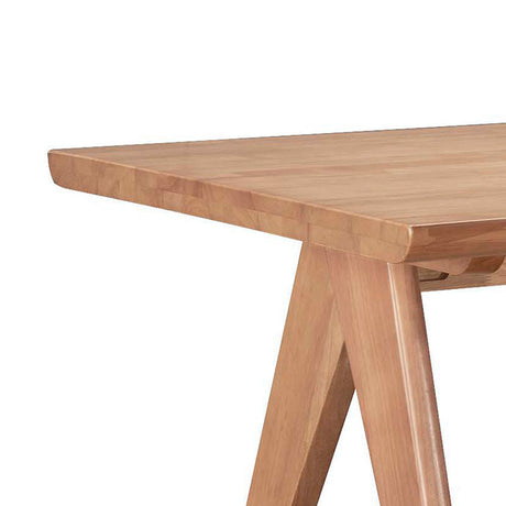 Masa de sufragerie Winslow, rubberwood, nuc deschis, 160x85x75 cm