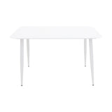 Masă Aluminiu Vista, Aluminiu, Antracit, 120x70x72 cm - Alb
