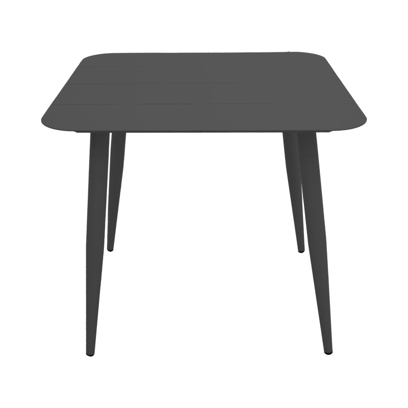 Masă din aluminiu Vista, Diverse culori, 80x80x72 cm - Negru