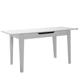 Masă de sufragerie MMS-706-FF-1 Home Collection®, Design Modern, Extensibilă, 120–150 cm, 120x70x75 cm - Alb | SKU: MMS-706-DD-1