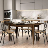 Masă de sufragerie MMS-706-FF-1 Home Collection®, Design Modern, Extensibilă, 120–150 cm, 120x70x75 cm - maro | SKU: MMS-706-OO-1