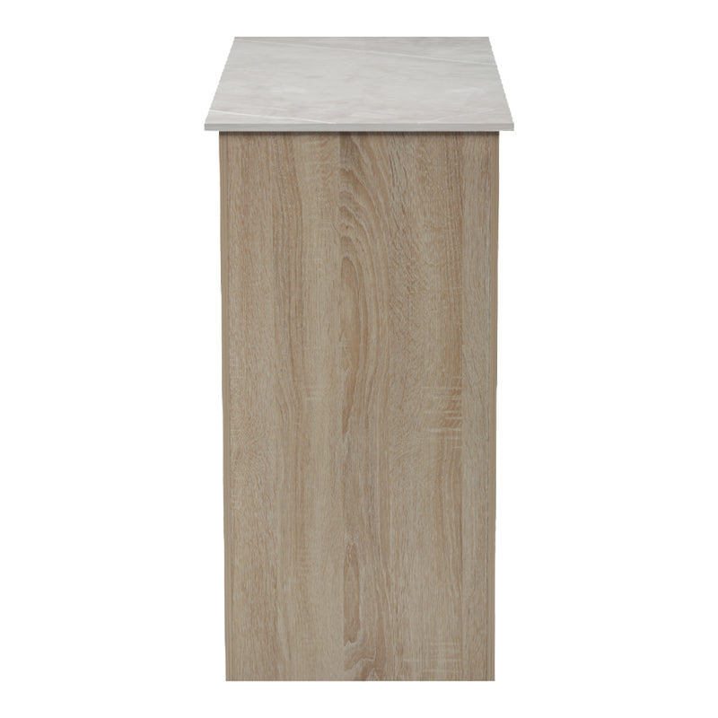 Masă de sufragerie de bar Riff, Aspect, Negru - Sonoma, 120x55x105 cm - Sonoma