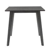 Masă de sufragerie Benson, Gri - Nuc, 80x80x75 cm - Masa dining Benson, Gri - Nuc, 80x80x75 cm - 097-000002