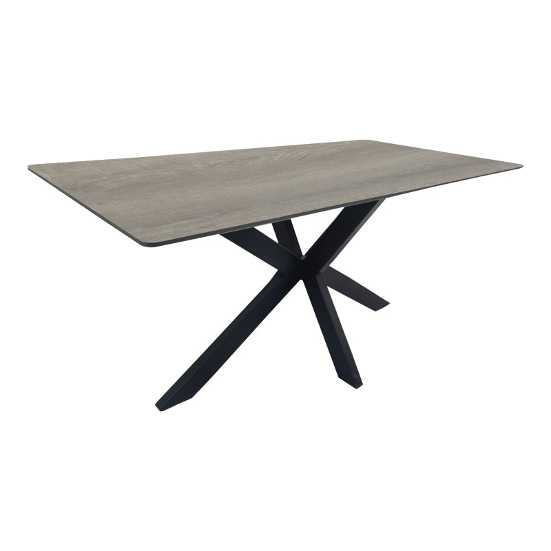 Masă de sufragerie Bethan, Metal, 180x90x75 cm - Masa dining Bethan, Metal, 180x90x75 cm - 390-000032