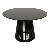 Masă de sufragerie Domonic, negru, 120x75 cm