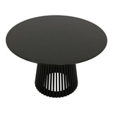 Masă de sufragerie Domonic, negru, 120x75 cm