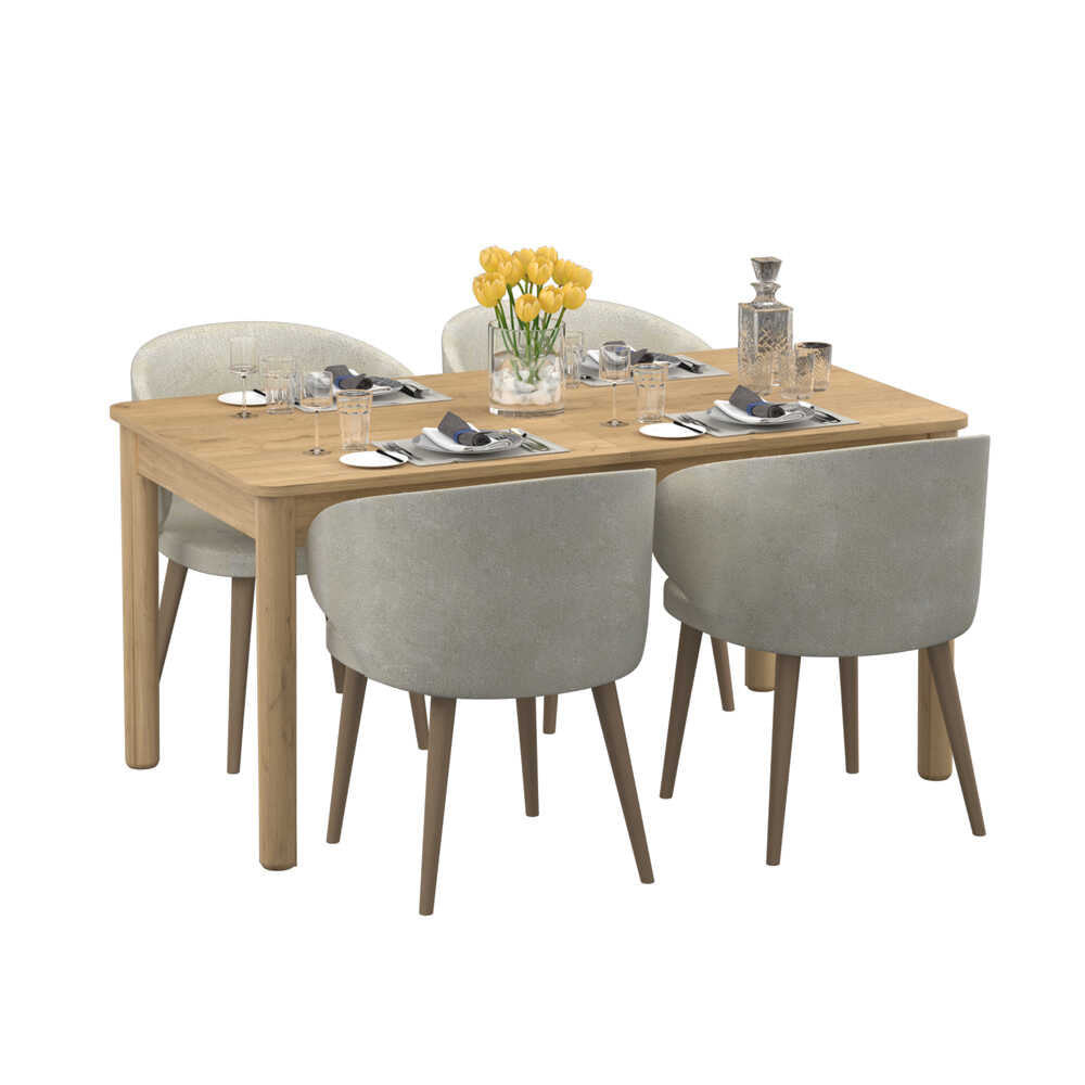Masă de sufragerie Extensibila BYM-1920-FF-1 Home Collection® Bohem, Stejar, 160-200x78x90 cm