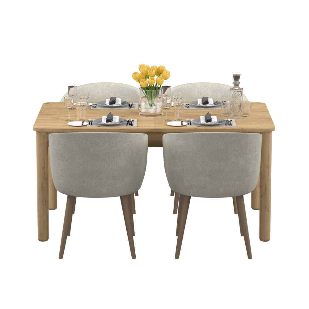 Masă de sufragerie Extensibila BYM-1920-FF-1 Home Collection® Bohem, Stejar, 160-200x78x90 cm