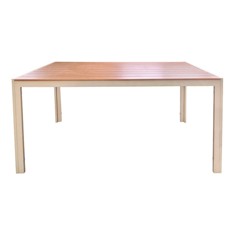 Masă de sufragerie Nares, Placaj, Champagne, 180x90x73 cm