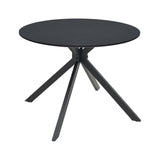 Masa Xuson Natural mdf, negru, D80x75 cm - Masa Xuson Natural mdf, negru, D80x75 cm - 292-000126