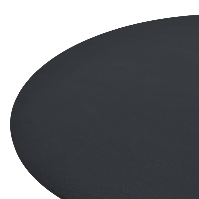 Masa Xuson Natural mdf, negru, D80x75 cm - Negru