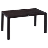 Masa Explore cu protectie UV, Maro - Natural, 150x90x74 cm - Masa Explore cu protectie UV, Maro - Natural, 150x90x74 cm