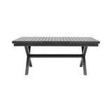 Masa extensibila Dagyn din aluminiu, Diverse culori, 180-240x90x76 cm - Gri Inchis