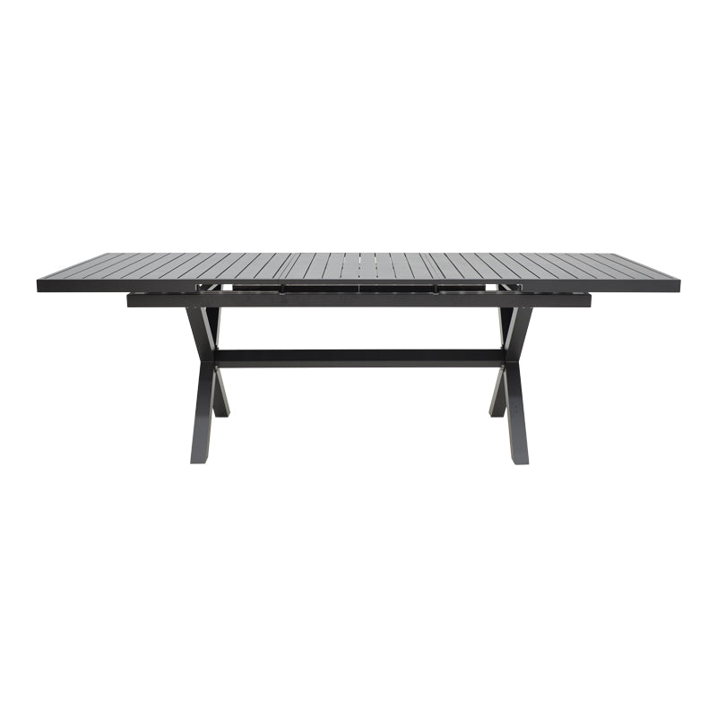 Masa extensibila Dagyn din aluminiu, Diverse culori, 180-240x90x76 cm - Gri Inchis
