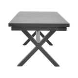 Masa extensibila Dagyn din aluminiu, Diverse culori, 180-240x90x76 cm - Gri Inchis