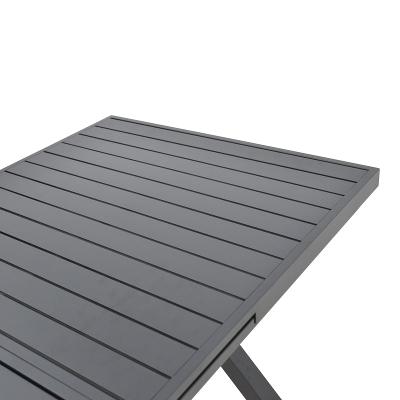 Masa extensibila Dagyn din aluminiu, Diverse culori, 180-240x90x76 cm - Gri Inchis