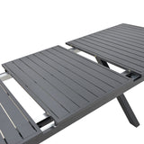 Masa extensibila Dagyn din aluminiu, Diverse culori, 180-240x90x76 cm - Gri Inchis