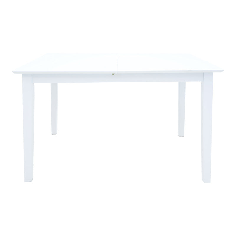 Masa extensibila din lemn Mabor, Alb - Nuc, 120-150x80x73 cm - Alb