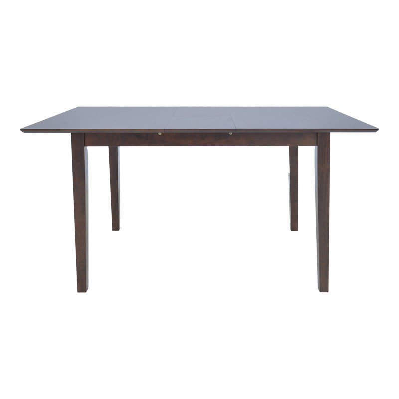 Masa extensibila din lemn Mabor, Alb - Nuc, 120-150x80x73 cm - Nuc
