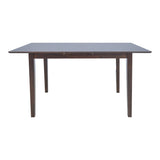 Masa extensibila din lemn Mabor, Alb - Nuc, 120-150x80x73 cm - Nuc