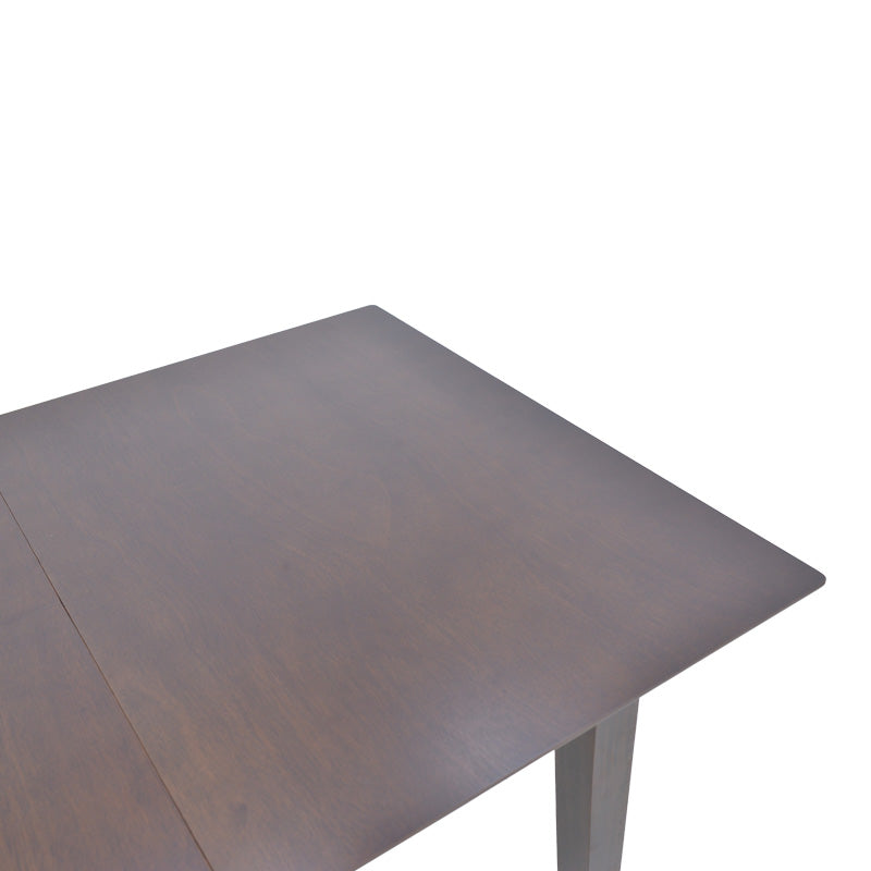 Masa extensibila din lemn Mabor, Alb - Nuc, 120-150x80x73 cm - Nuc