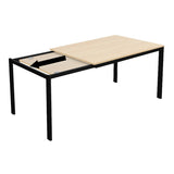 Masă extensibilă Extento, Lemn/Metal, 120-180x74x75 cm