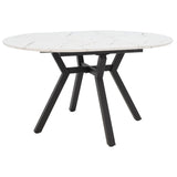 Masa extensibila Frances, Sonoma-negru, 100-140x100x75 cm - Masa extensibila Frances, Sonoma-negru, 100-140x100x75 cm
