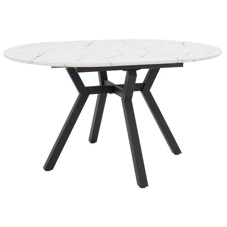 Masa extensibila Frances, Sonoma-negru, 100-140x100x75 cm