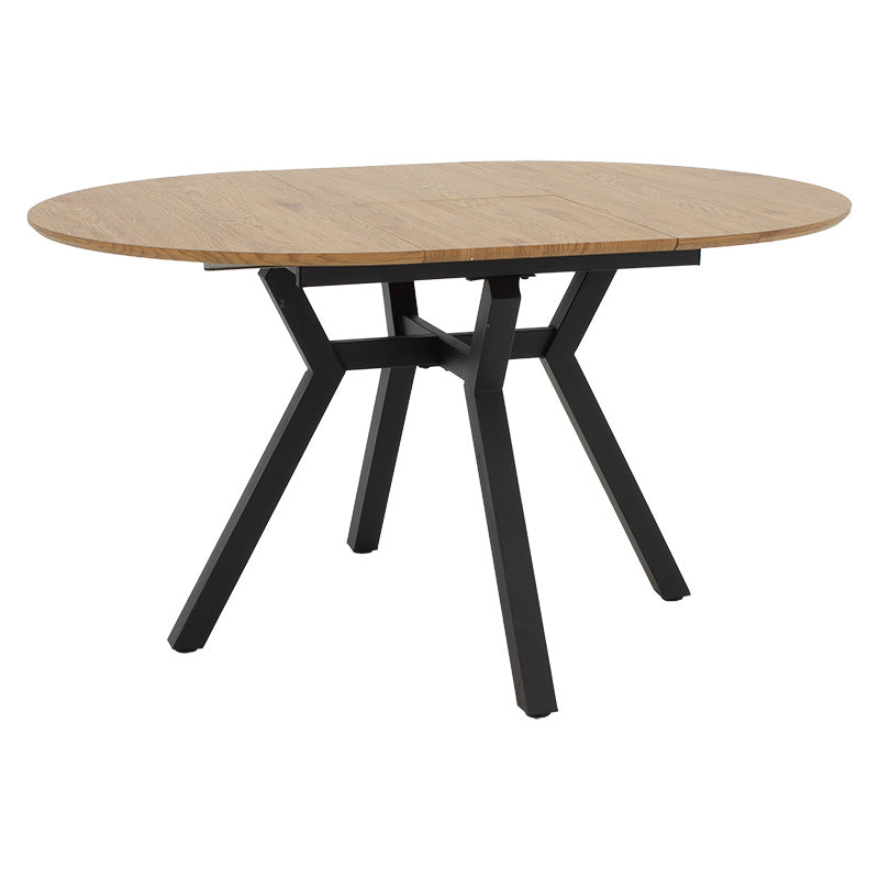 Masa extensibila Frances, Sonoma-negru, 100-140x100x75 cm - Masa extensibila Frances, Sonoma-negru, 100-140x100x75 cm - 235-000023