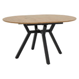 Masa extensibila Frances, Sonoma-negru, 100-140x100x75 cm - Masa extensibila Frances, Sonoma-negru, 100-140x100x75 cm - 235-000023